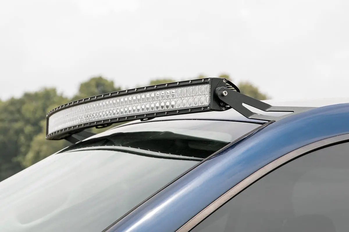 Rough Country LED Light Mount | Upper Windshield | 54" Curved | Dodge 1500 2WD/4WD (02-08) by Rough Country