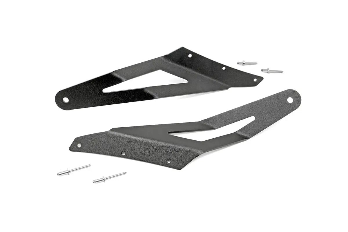 Rough Country LED Light Mount | Upper Windshield | 54" Curved | Dodge 1500 2WD/4WD (02-08) by Rough Country