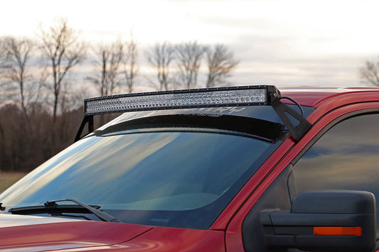 Soporte de luz LED | Parabrisas superior | Curvado de 54" | Ford F-150 2WD/4WD (04-14)