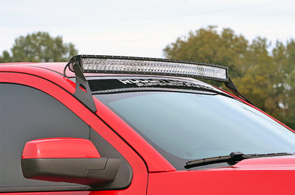 Soporte de luz LED | Parabrisas superior | Curvado de 54" | SUV Chevy/GMC 1500 (15-20)