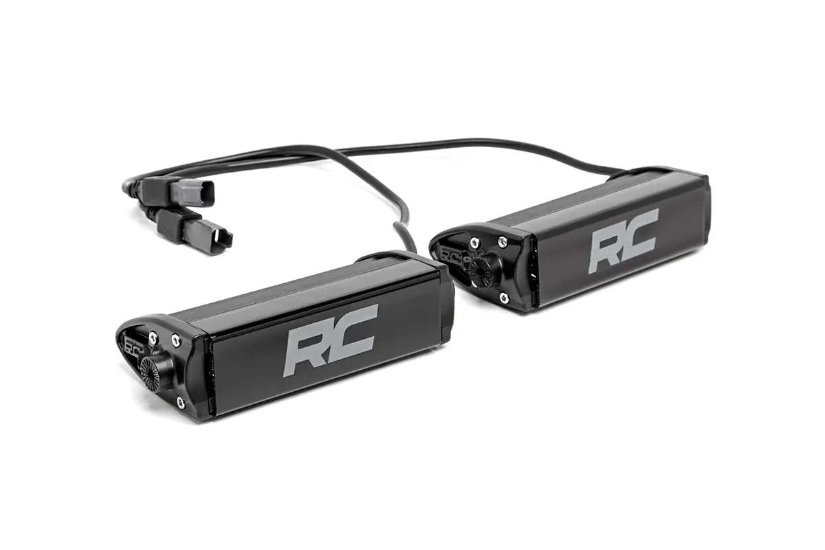 Rough Country 6 Inch Black Series LED Light Bar | Single Row | Pair by Rough Country