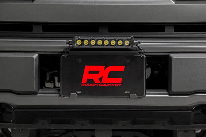 Rough Country 8 Inch Black Series LED Light Bar | Single Row | Amber DRL by Rough Country
