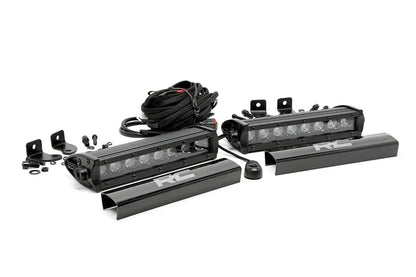 Rough Country 8 Inch Black Series LED Light Bar | Single Row | Pair by Rough Country