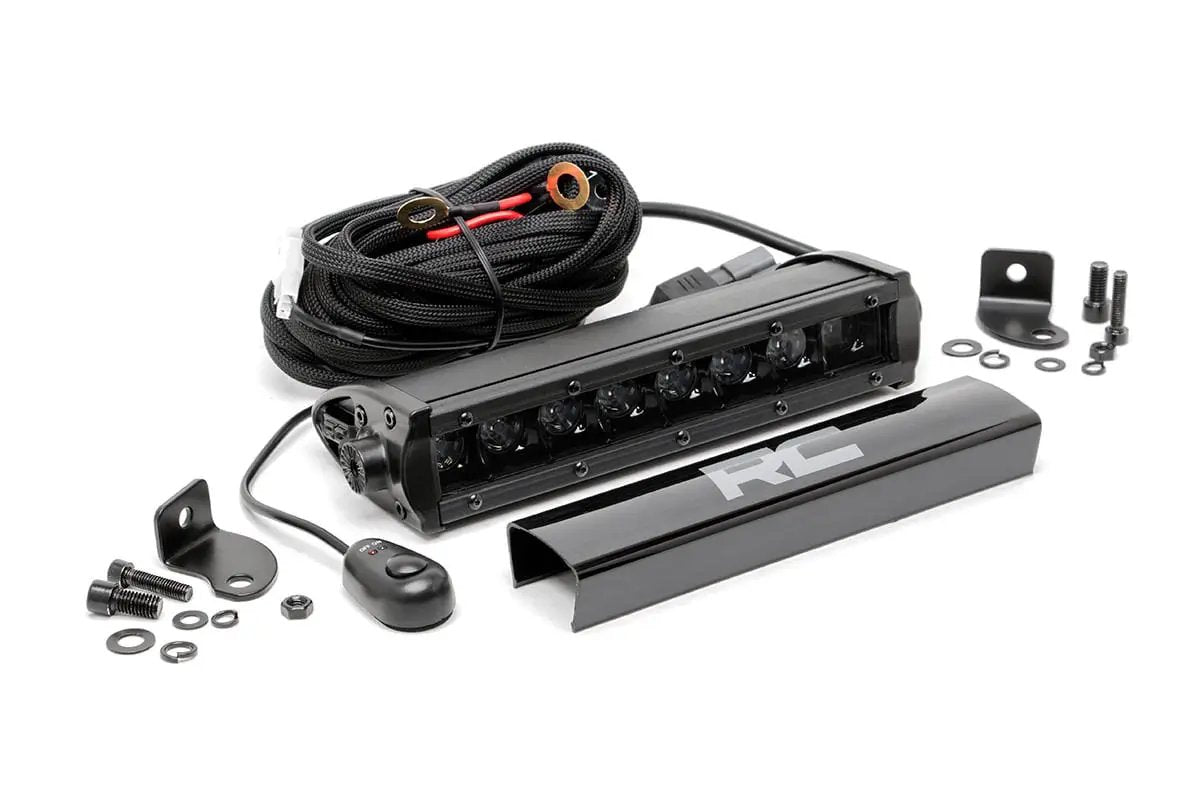 Rough Country 8 Inch Black Series LED Light Bar | Single Row by Rough Country