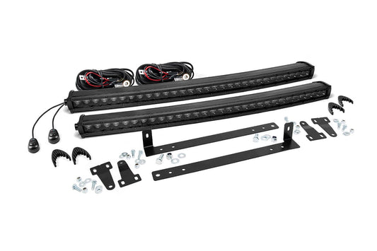 Kit de luces LED | Montaje en parrilla | Doble fila única de 30" negra | Ford F-150 (09-14)