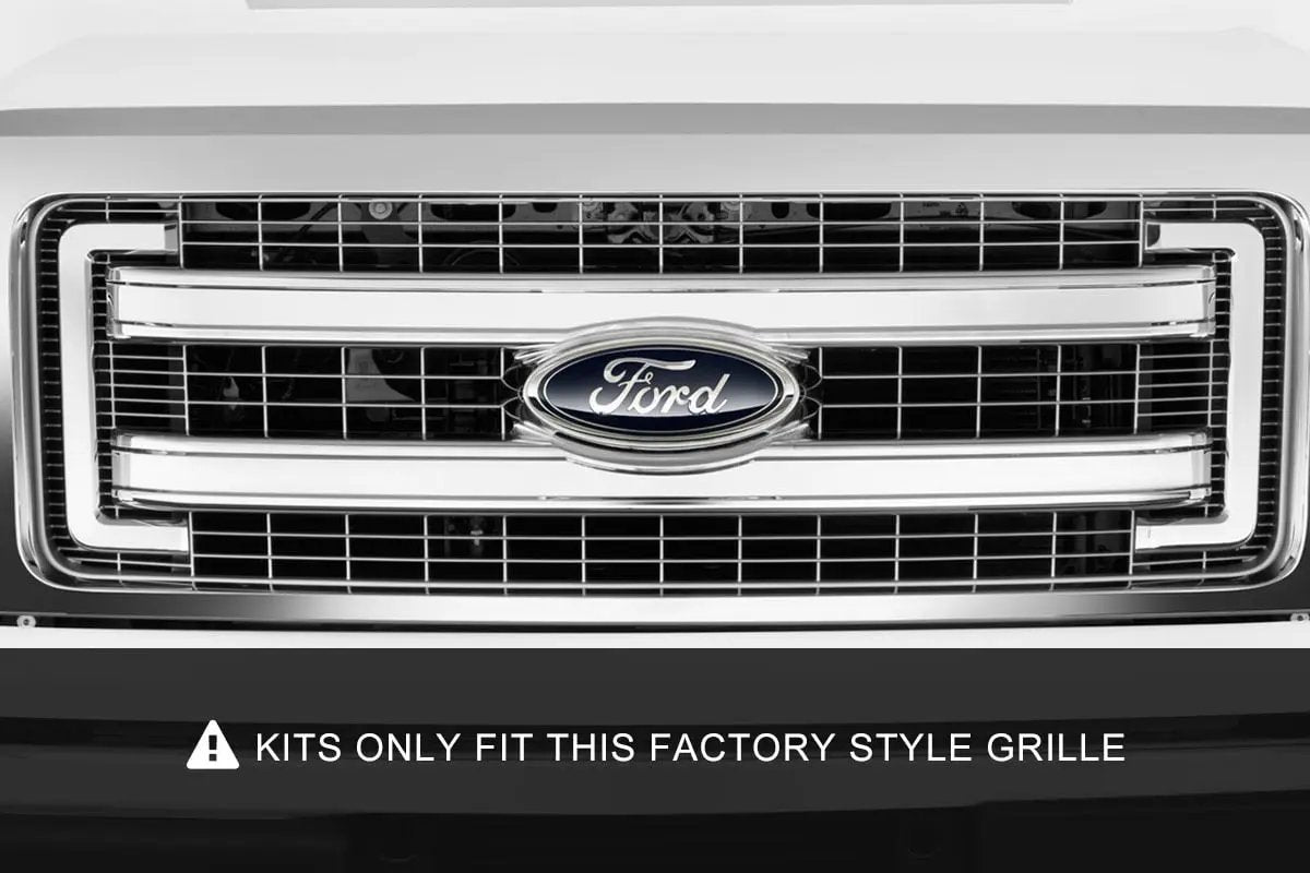 Rough Country LED Light Kit | Grille Mount | 30" Black Single Row | Ford F-150 (09-14) by Rough Country