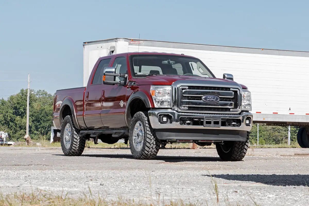 Rough Country LED Light Kit | Fog Mount | 2" Black Pair | Ford F-250/F-350 Super Duty (11-16) by Rough Country