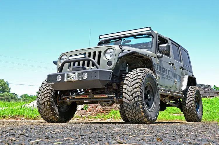 Rough Country LED Light Mounts | Upper Windshield | 50" | Jeep Wrangler JK/Wrangler Unlimited (07-18) by Rough Country