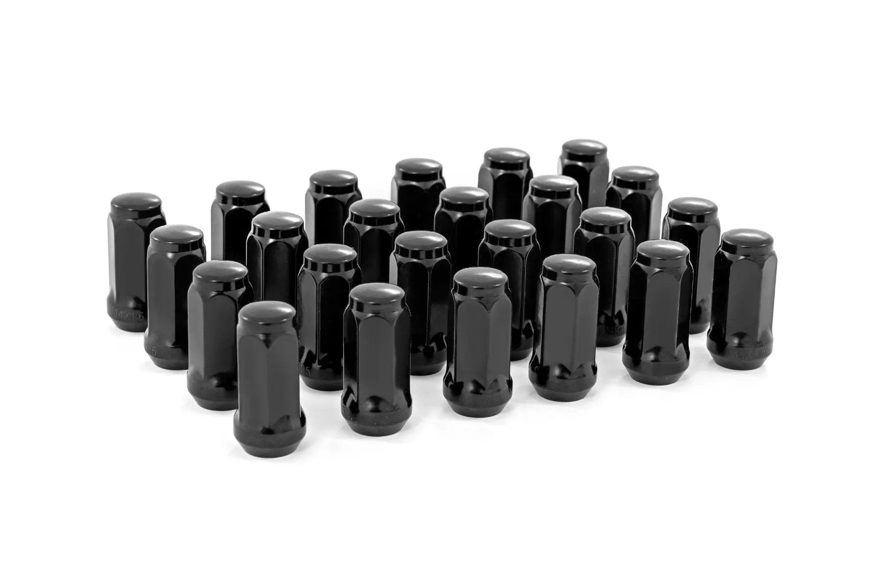 Rough Country M14 x 1.5 Lug Nut Set of 24 | Black by Rough Country