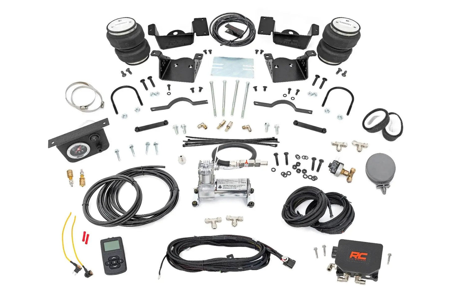 Rough Country Air Spring Kit w/compressor | Wireless Controller | Chevy/GMC 2500HD/3500HD (20-26) by Rough Country