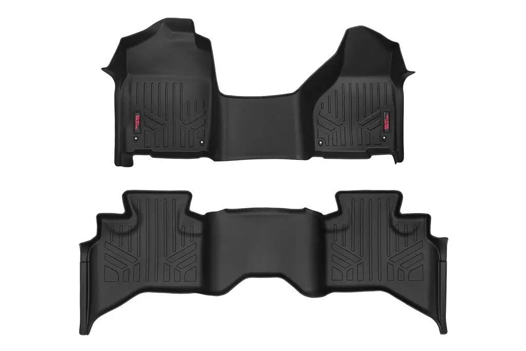 Rough Country Floor Mats | One Piece FR & RR |Quad Cab | Ram 1500 2WD/4WD (2012-2018 & Classic) by Rough Country