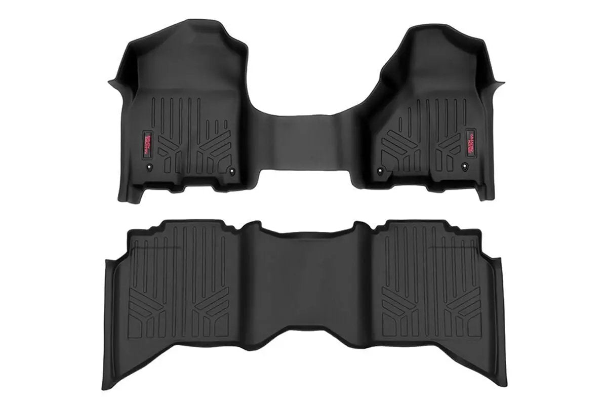 Rough Country Floor Mats | FR & RR | Crew/Mega Cab | Ram 1500 2WD/4WD (2012-2018 & Classic) by Rough Country