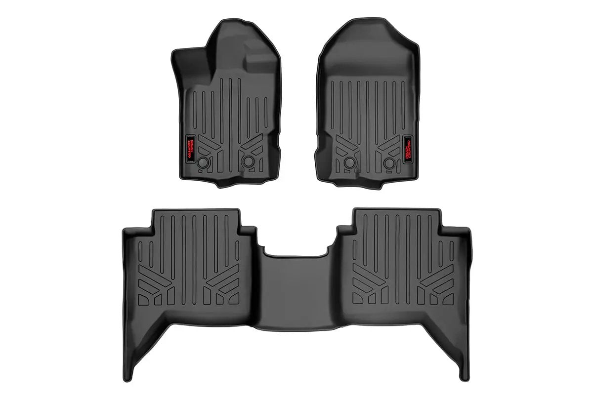 Rough Country Floor Mats | FR & RR | Ford Ranger 2WD/4WD (2019-2023) by Rough Country