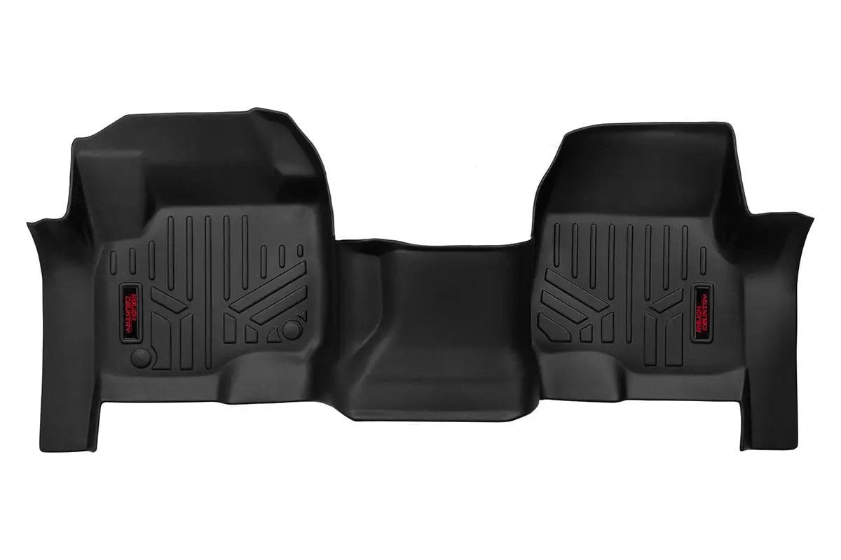 Rough Country Floor Mats | Front | Over Hump | Ford F-250/F-350 Super Duty 2WD/4WD (17-26) by Rough Country