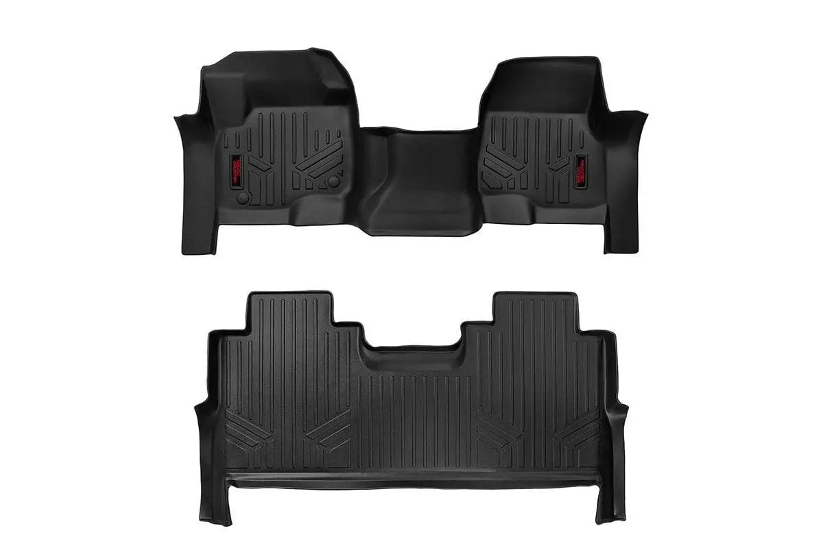 Rough Country Floor Mats | FR & RR | FR Bench | Ford F-250/F-350 Super Duty 2WD/4WD (17-26) by Rough Country