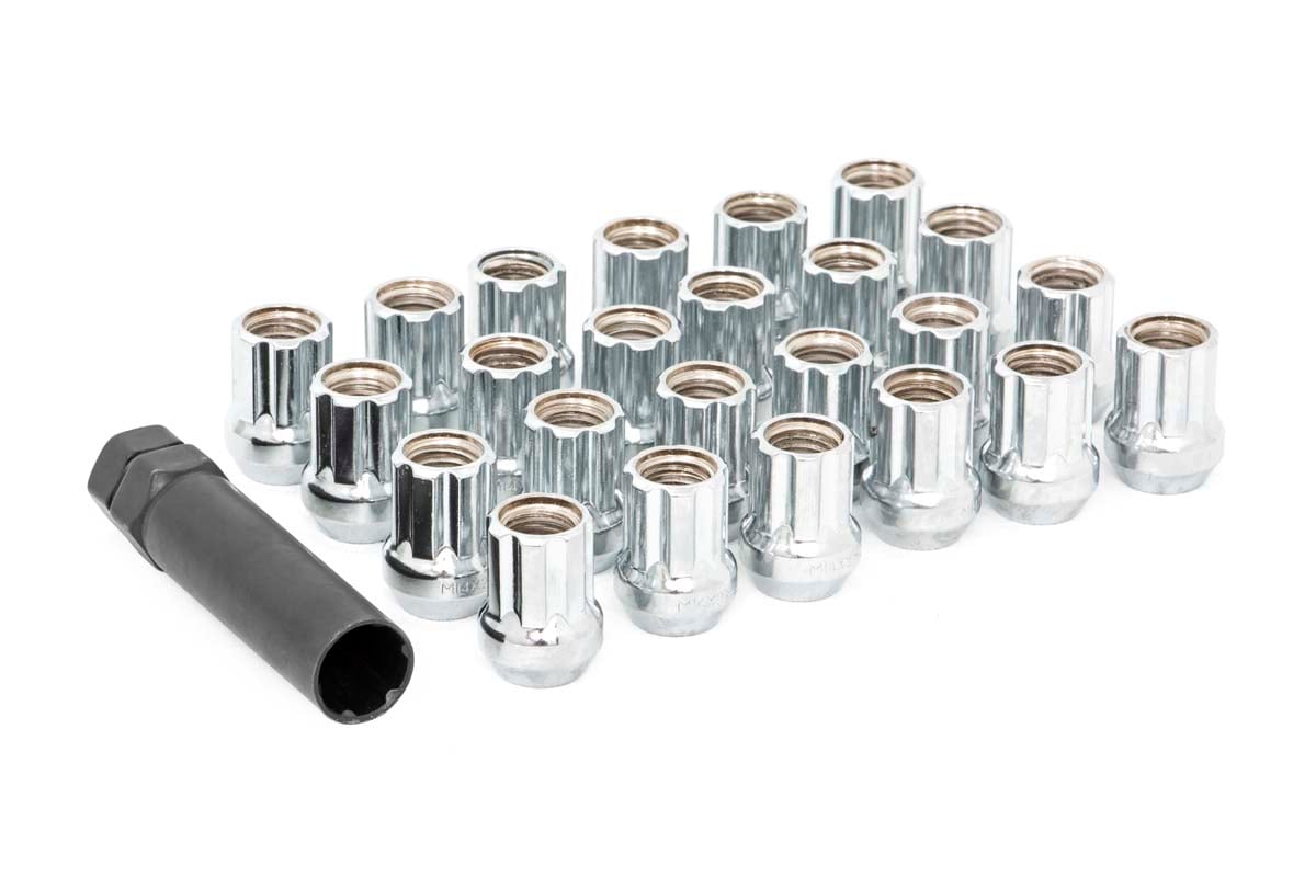 Rough Country M14 x 1.5 Lug Nut Set of 32 | Chrome | Open End