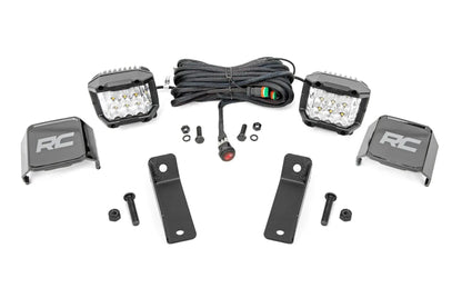 Rough Country LED Light Kit | Rear Mount | 2" Chrome Pair | Wide Angle | Can-Am Maverick Sport 1000R by Rough Country