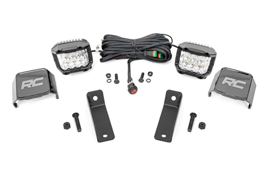 Kit de luces LED | Montaje trasero | Par cromado de 2" | Gran ángulo | Can-Am Maverick Sport 1000R