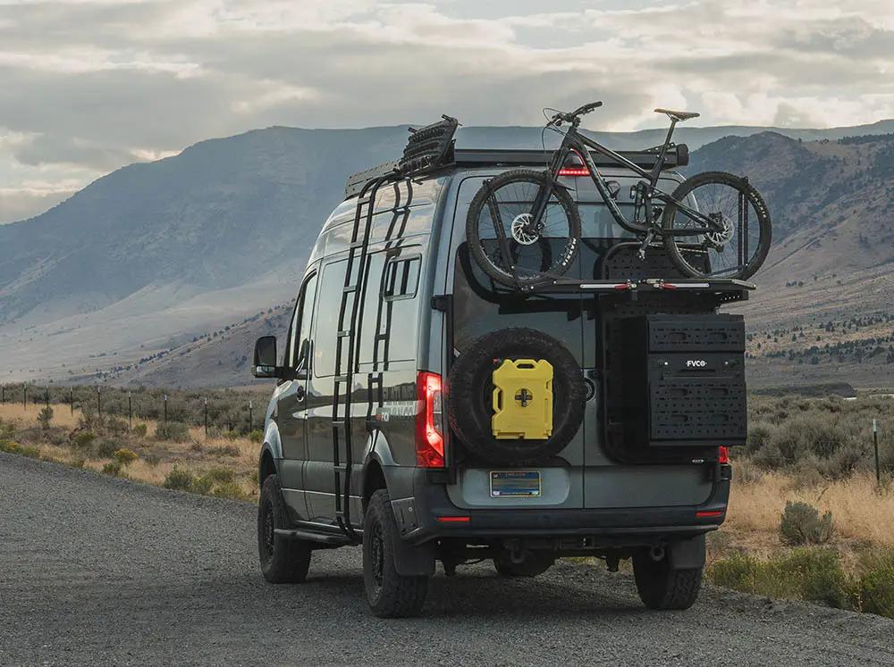 Flatline Van Co. Sprinter Van Rear Tire Carrier by Flatline Van Co.