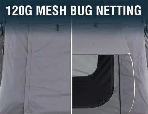 OVS HD Nomadic N3E - Soft Sided Roof Top Tent, 3 Person, White Body & Dark Grey RainFly by OVS