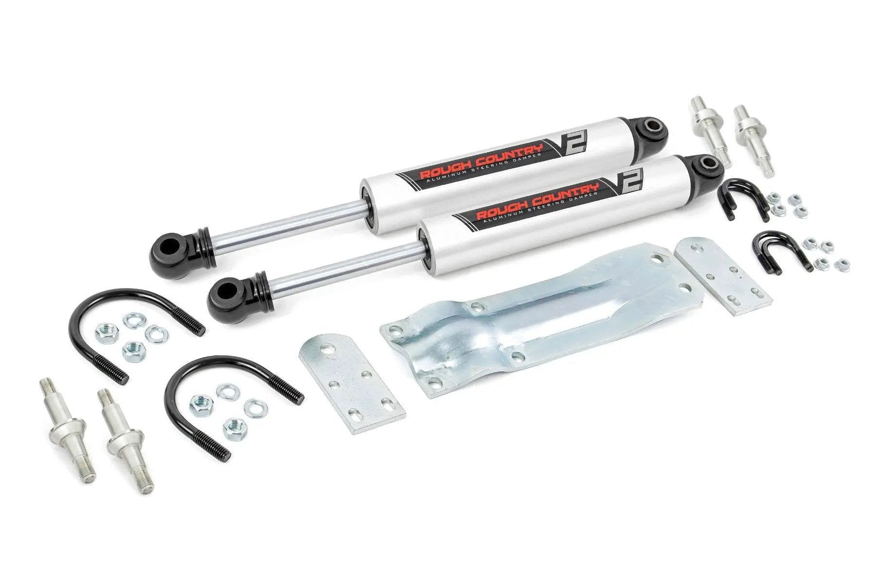 Rough Country V2 Steering Stabilizer | Dual | Chevy/GMC C10/K10 Truck & SUV/K5 Blazer (69-91) by Rough Country