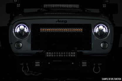 Rough Country 12 Inch Black Series LED Light Bar | Single Row | Amber DRL