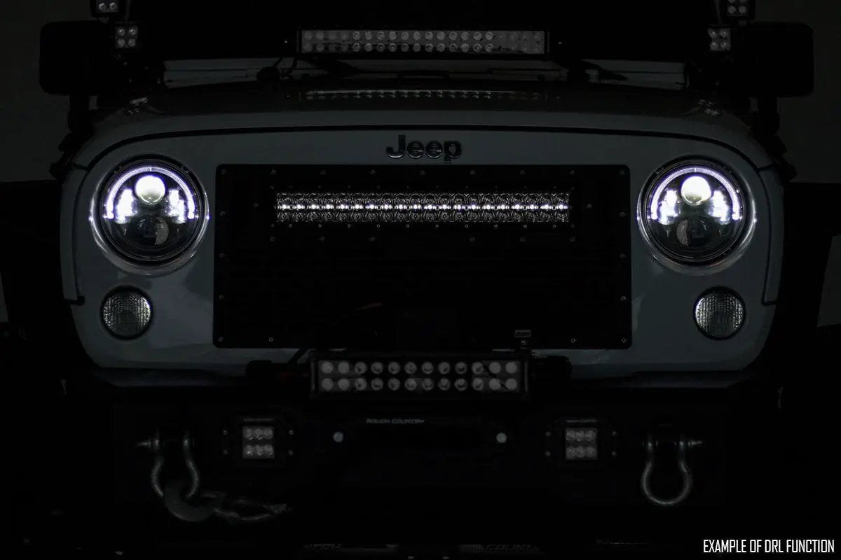 Rough Country 50 Inch Black Series LED Light Bar | Dual Row | Cool White DRL by Rough Country