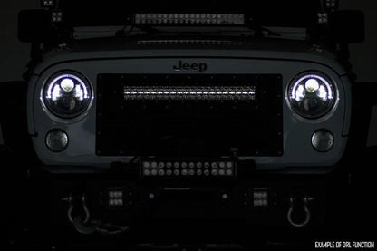 Rough Country 50 Inch Black Series LED Light Bar | Dual Row | Cool White DRL by Rough Country