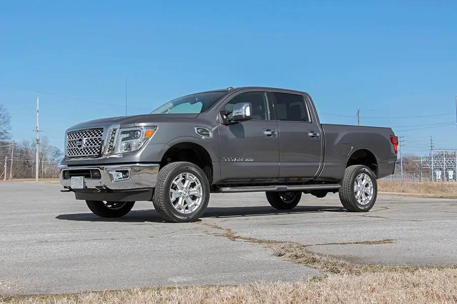 Rough Country 2 Inch Lift Kit | Red Spacers | Nissan Titan XD 2WD/4WD (2016-2024) by Rough Country