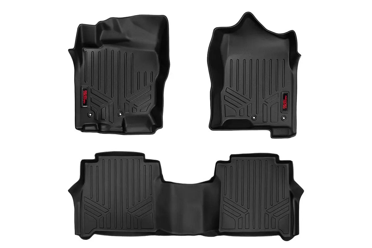 Rough Country Floor Mats | FR & RR | Crew Cab | Nissan Titan (17-24)/Titan XD (16-24) by Rough Country