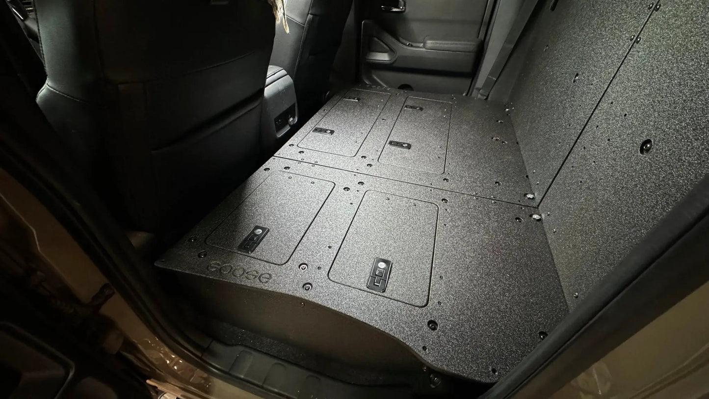 Nissan - Frontier - Crew Cab - 2021-Present - 3rd Gen - Explore Series - Second Row Seat Delete Plate System by Goose Gear
