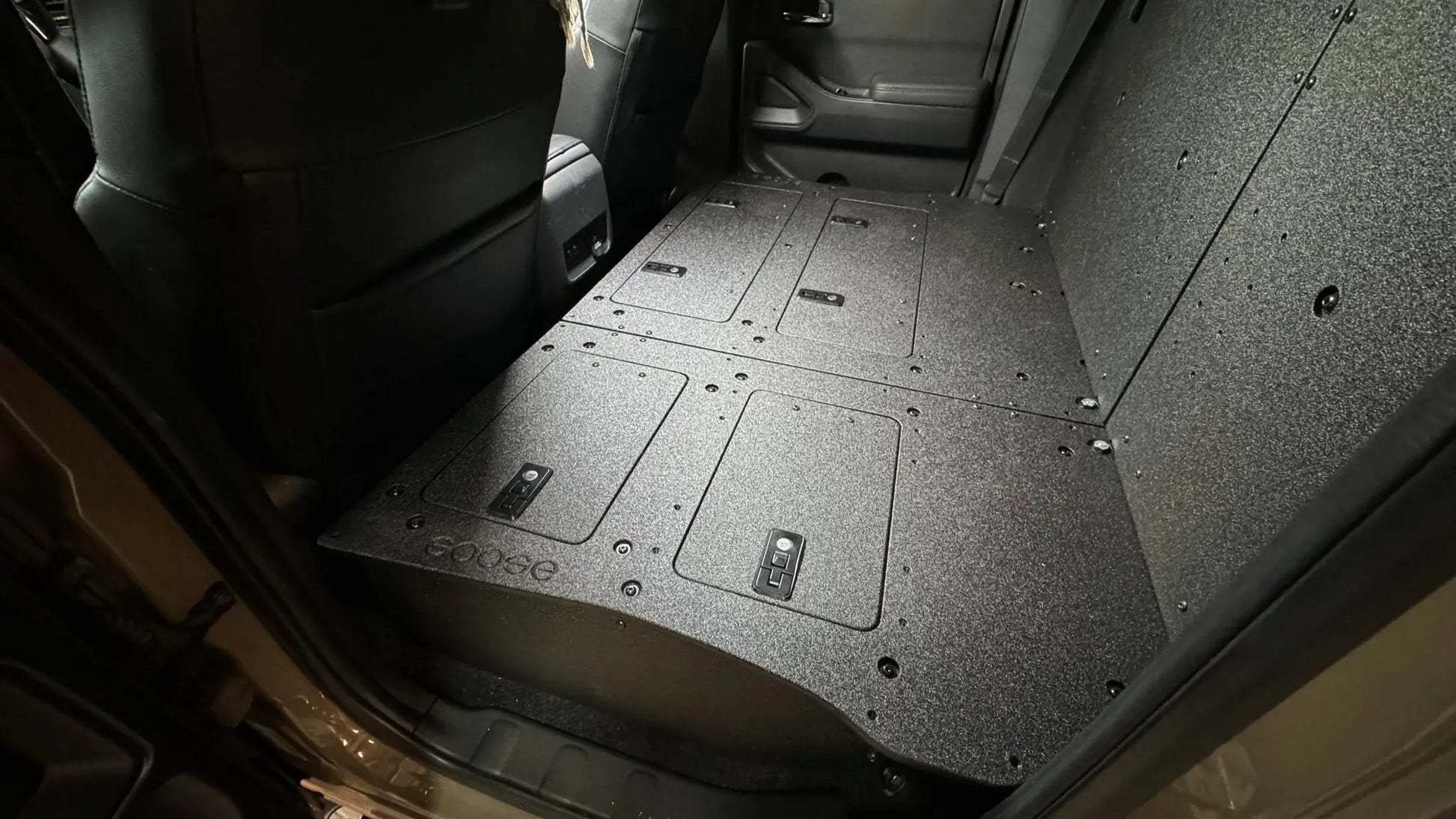 Nissan - Frontier - Crew Cab - 2021-Present - 3rd Gen - Explore Series - Second Row Seat Delete Plate System by Goose Gear