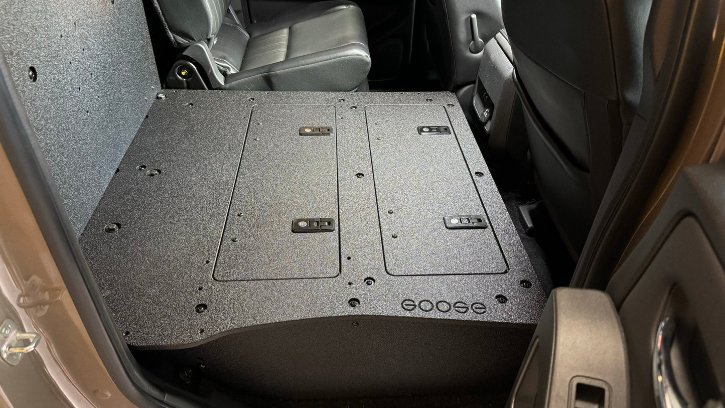 Nissan - Frontier - Crew Cab - 2021-Present - 3rd Gen - Explore Series - Second Row Seat Delete Plate System by Goose Gear
