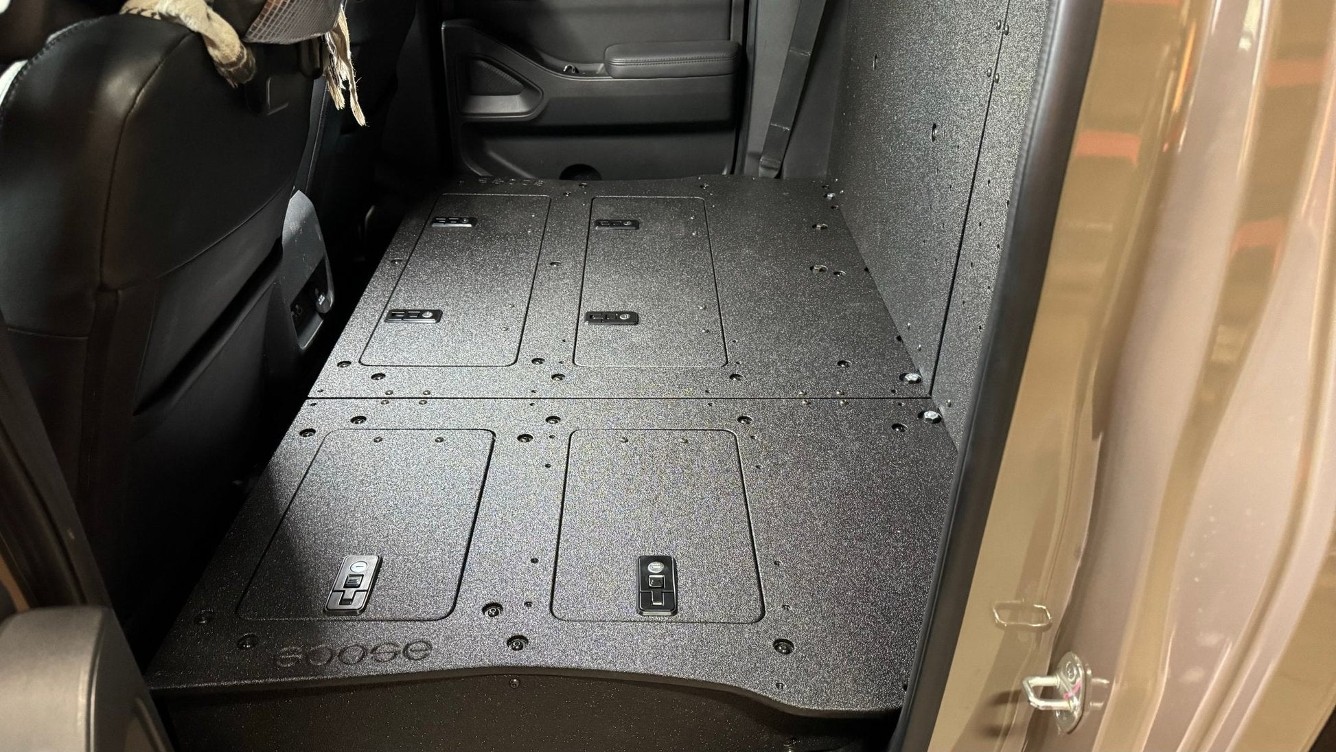 Nissan - Frontier - Crew Cab - 2021-Present - 3rd Gen - Explore Series - Second Row Seat Delete Plate System by Goose Gear