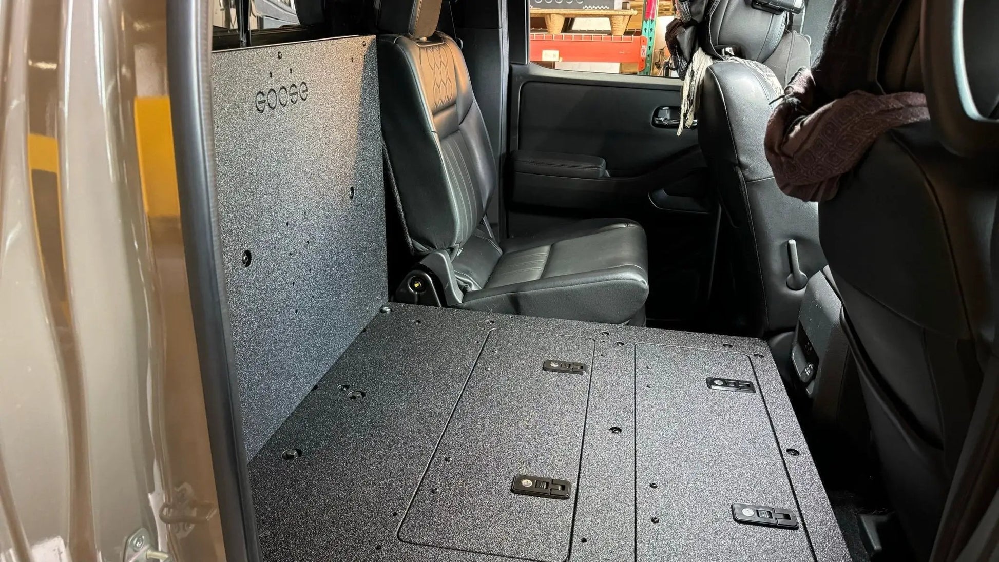 Nissan - Frontier - Crew Cab - 2021-Present - 3rd Gen - Explore Series - Second Row Seat Delete Plate System by Goose Gear
