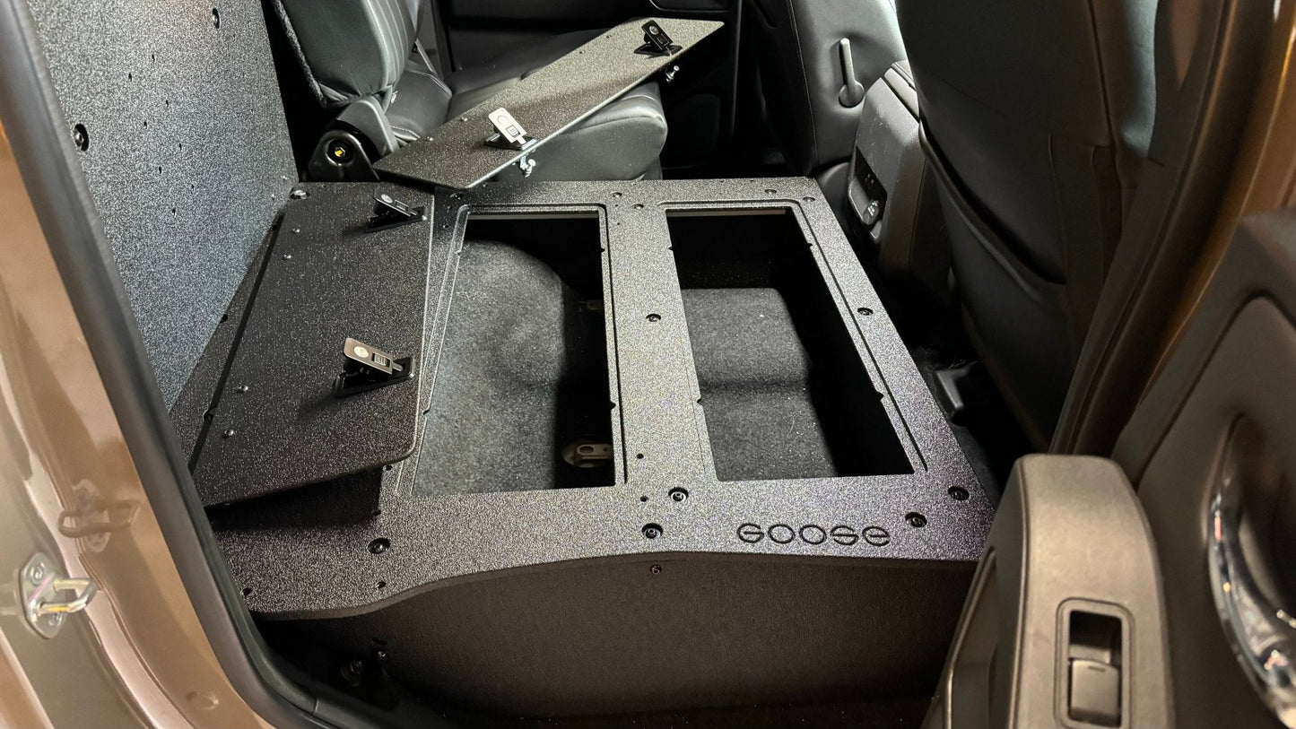 Nissan - Frontier - Crew Cab - 2021-Present - 3rd Gen - Explore Series - Second Row Seat Delete Plate System by Goose Gear