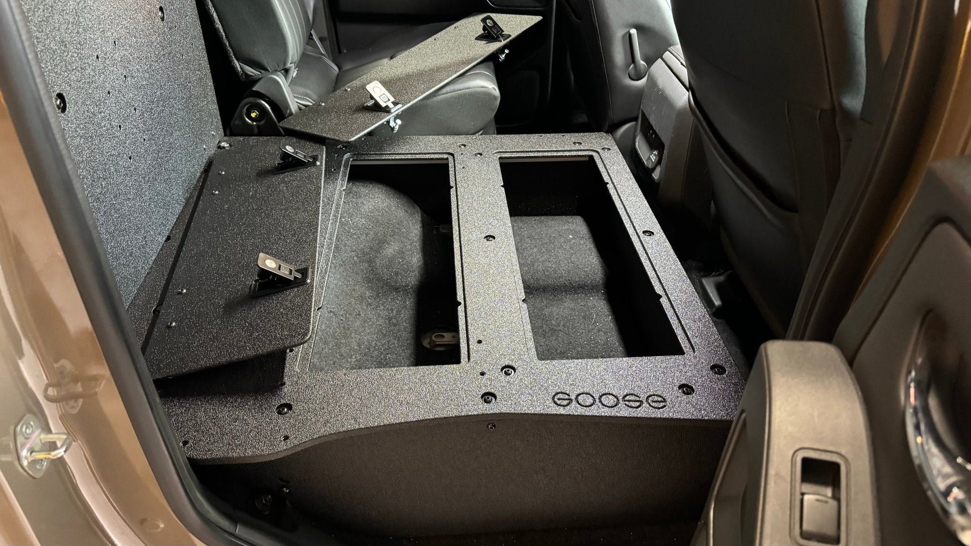 Nissan - Frontier - Crew Cab - 2021-Present - 3rd Gen - Explore Series - Second Row Seat Delete Plate System by Goose Gear
