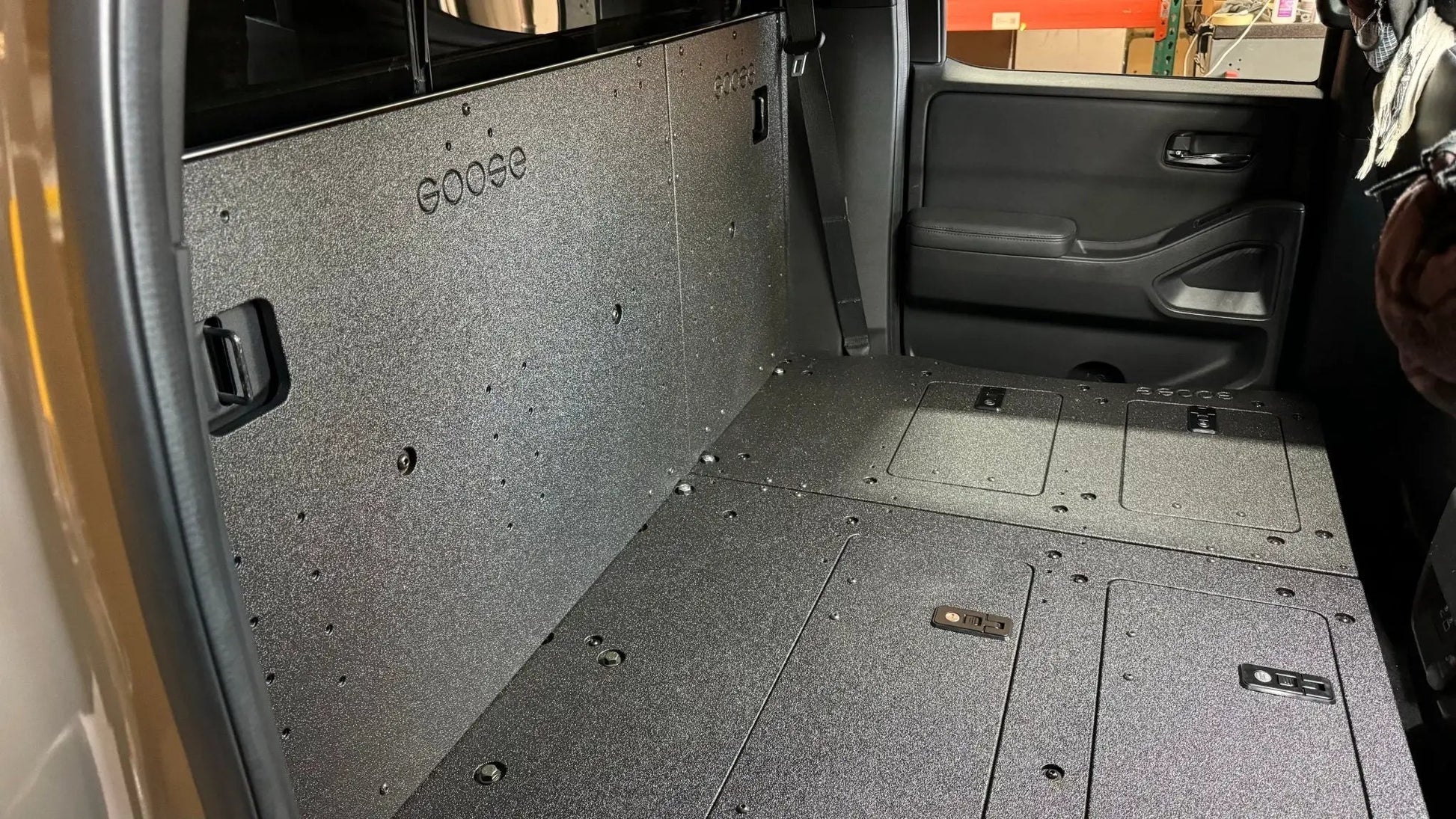 Nissan - Frontier - Crew Cab - 2021-Present - 3rd Gen - Explore Series - Second Row Seat Delete Plate System by Goose Gear
