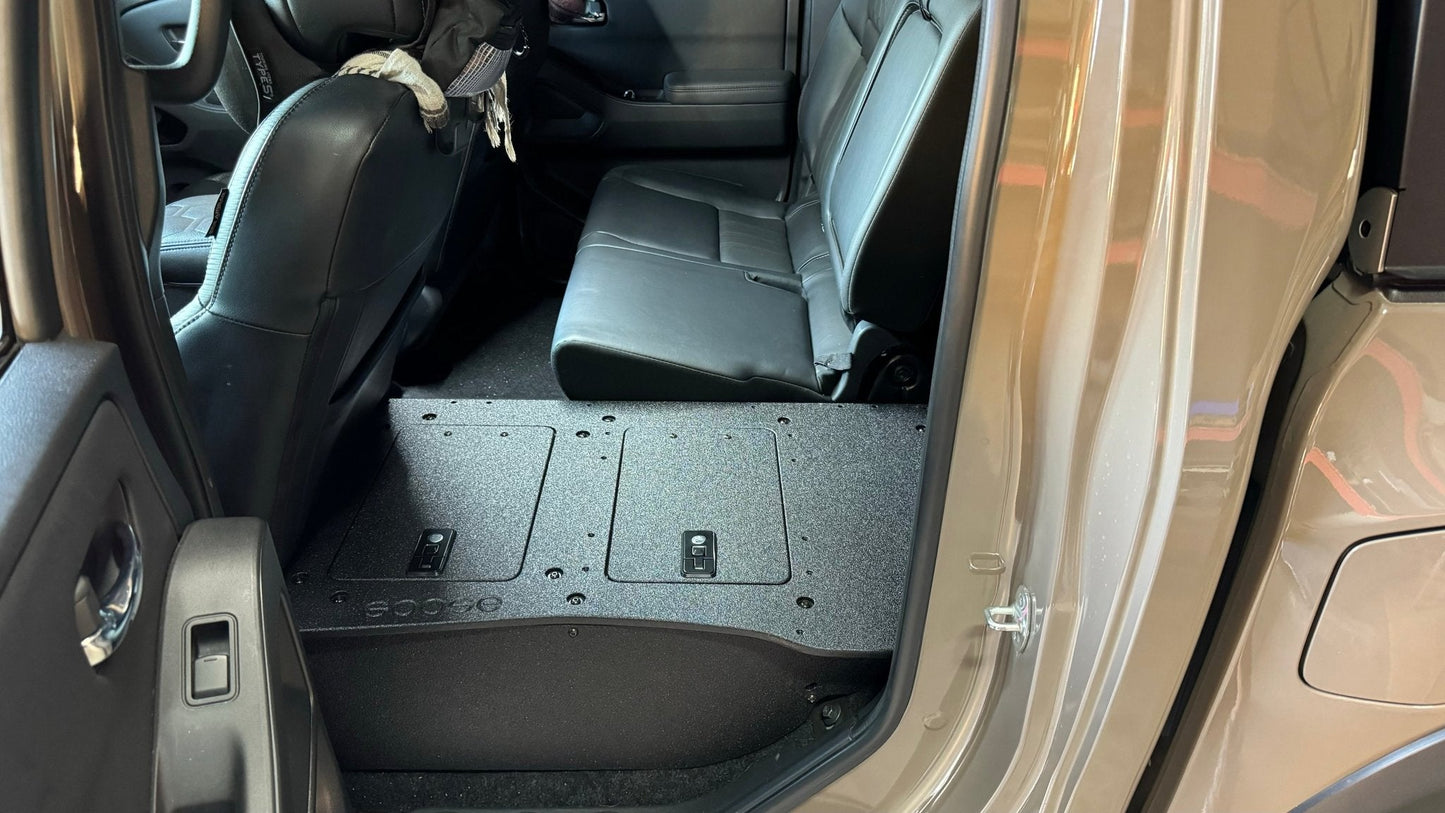 Nissan - Frontier - Crew Cab - 2021-Present - 3rd Gen - Explore Series - Second Row Seat Delete Plate System by Goose Gear