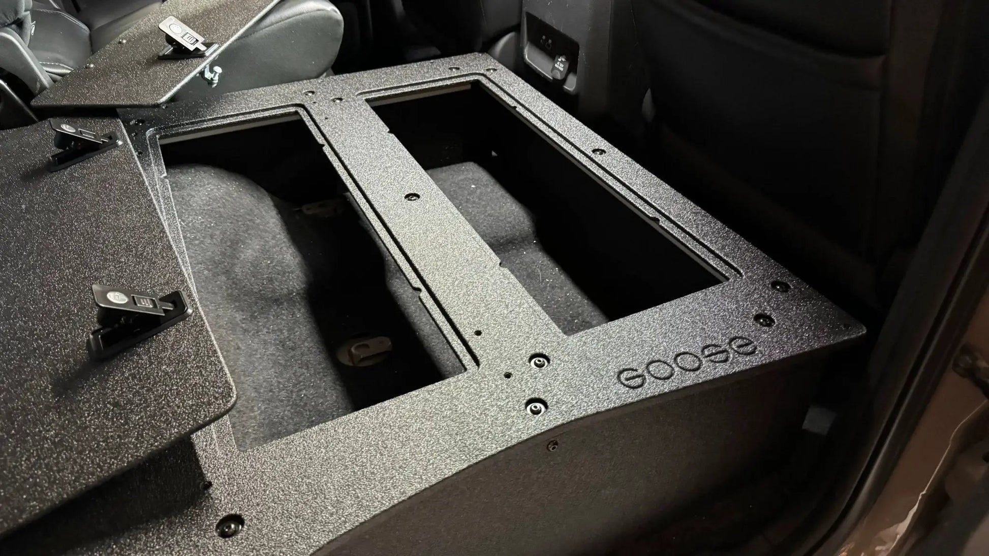 Nissan - Frontier - Crew Cab - 2021-Present - 3rd Gen - Explore Series - Second Row Seat Delete Plate System by Goose Gear