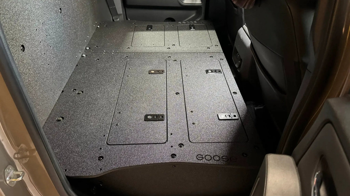 Nissan - Frontier - Crew Cab - 2021-Present - 3rd Gen - Explore Series - Second Row Seat Delete Plate System by Goose Gear