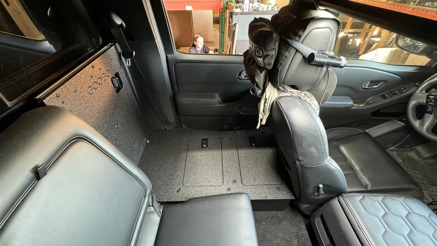 Nissan - Frontier - Crew Cab - 2021-Present - 3rd Gen - Explore Series - Second Row Seat Delete Plate System by Goose Gear