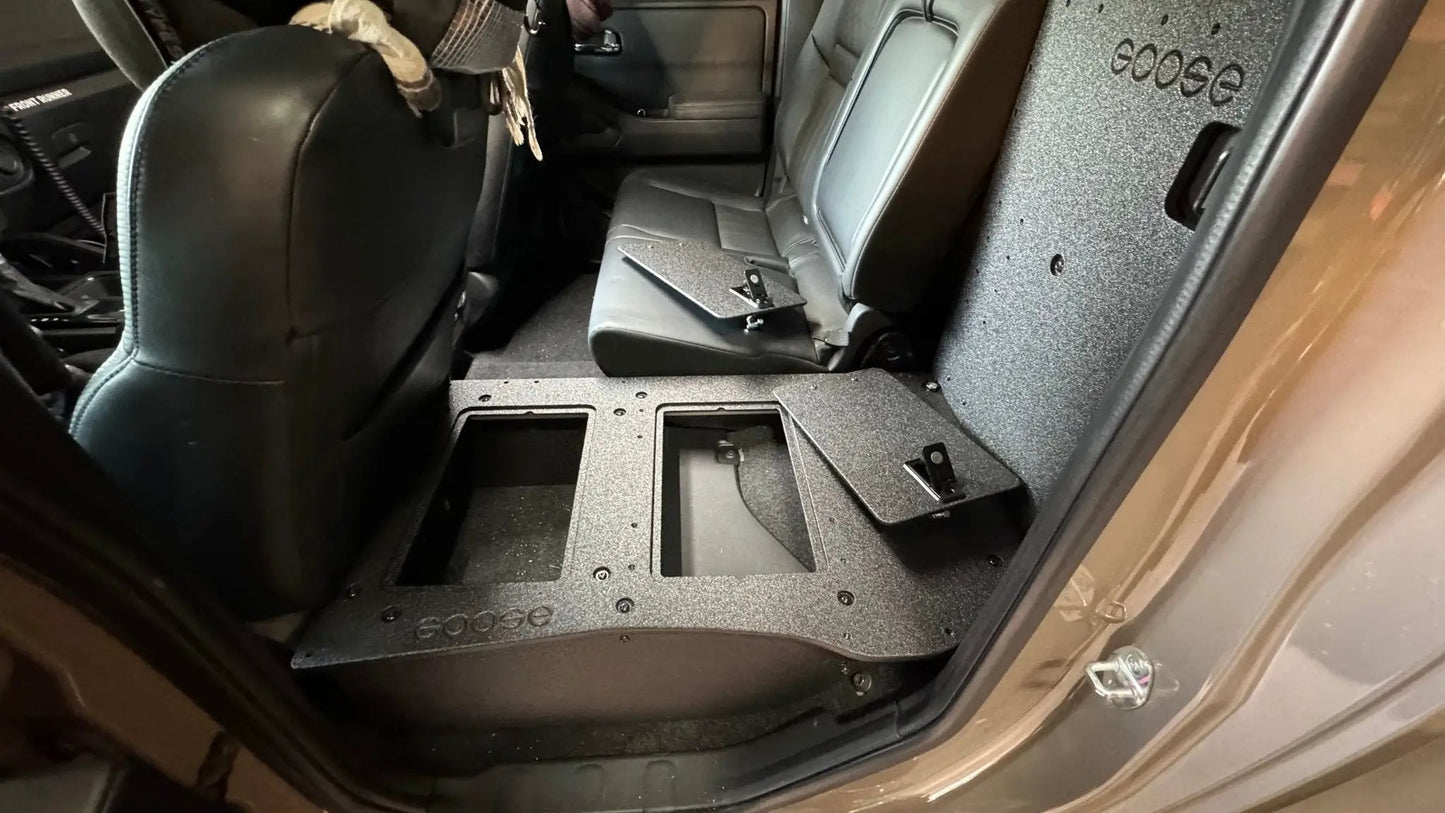 Nissan - Frontier - Crew Cab - 2021-Present - 3rd Gen - Explore Series - Second Row Seat Delete Plate System by Goose Gear
