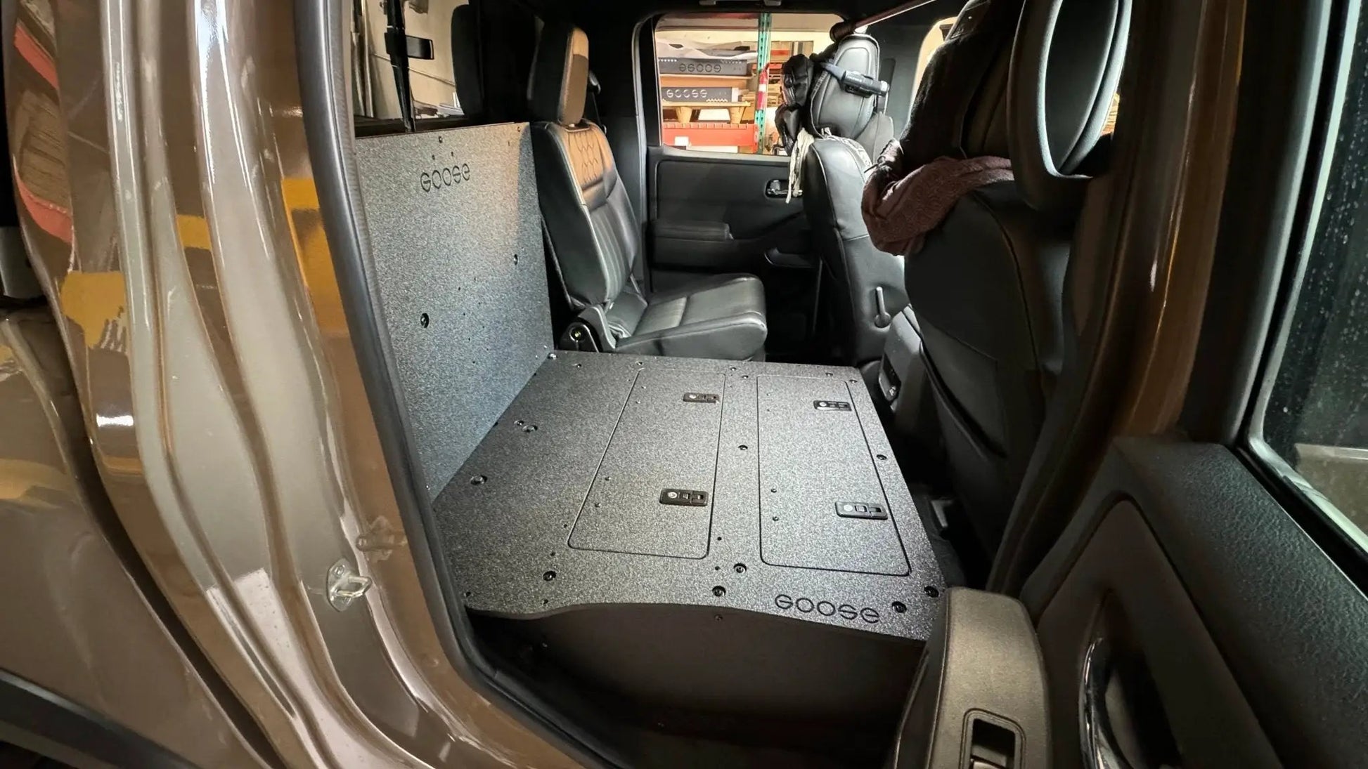 Nissan - Frontier - Crew Cab - 2021-Present - 3rd Gen - Explore Series - Second Row Seat Delete Plate System by Goose Gear