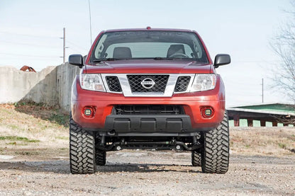 Rough Country LED Light Kit | Fog Mount | 2" Black Pair | Spot | Nissan Frontier (05-20) by Rough Country