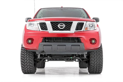 Rough Country LED Light Kit | Fog Mount | 2" Black Pair | Spot | Nissan Frontier (05-20) by Rough Country