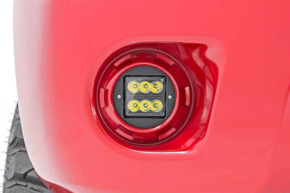 Rough Country LED Light Kit | Fog Mount | 2" Black Pair | Spot | Nissan Frontier (05-20) by Rough Country