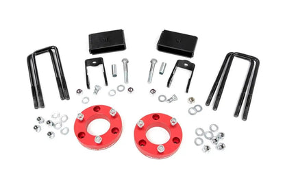 Rough Country 2 Inch Lift Kit | Red Spacers | Nissan Titan XD 2WD/4WD (2016-2024) by Rough Country