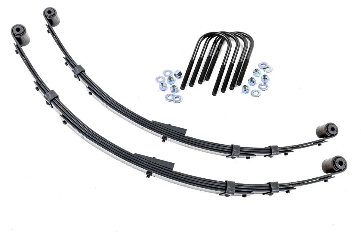Rough Country Rear Leaf Springs | 4" Lift | Pair | Jeep Wrangler YJ 4WD (1987-1995) by Rough Country