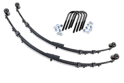 Rough Country Rear Leaf Springs | 4" Lift | Pair | Jeep Wrangler YJ 4WD (1987-1995) by Rough Country